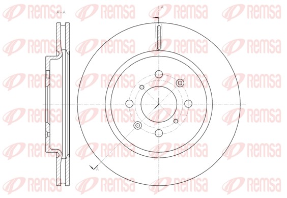 Brake Disc - 61482.10 REMSA