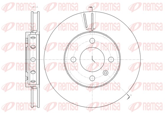 Brake Disc - 61484.10 REMSA
