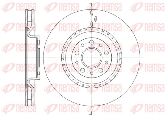 Brake Disc - 61458.10 REMSA
