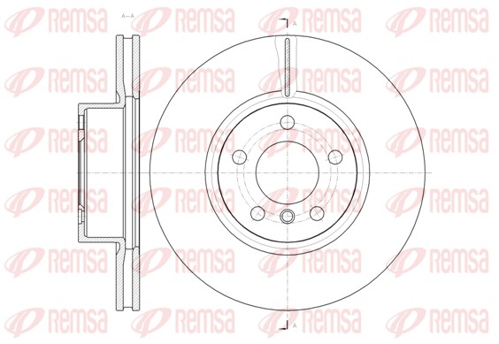 Brake Disc - 61454.10 REMSA