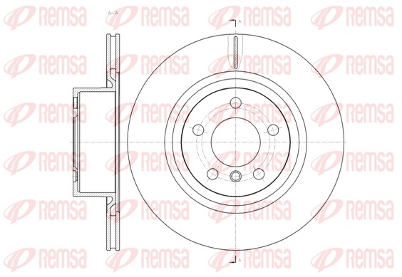 Brake Disc - 61455.10 REMSA