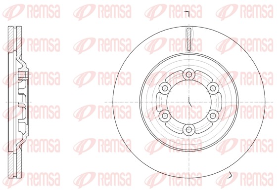 Brake Disc - 61510.10 REMSA