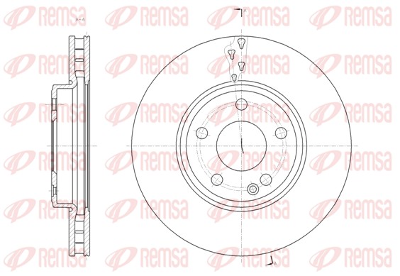 Brake Disc - 61522.10 REMSA
