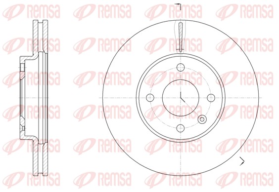 Brake Disc - 61456.10 REMSA