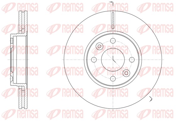 Brake Disc - 61474.10 REMSA