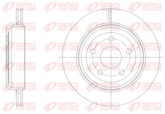 Brake Disc - 61513.10 REMSA