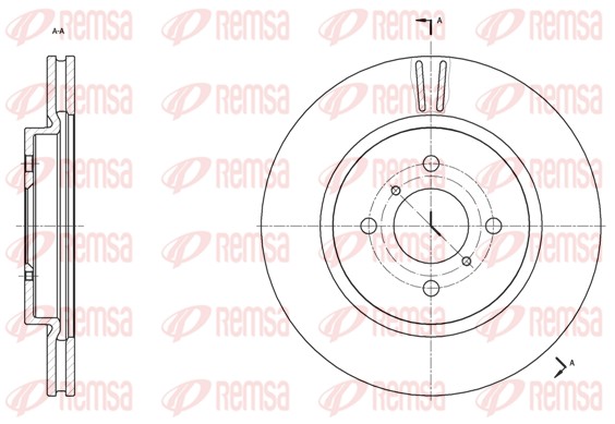 Brake Disc - 61538.10 REMSA