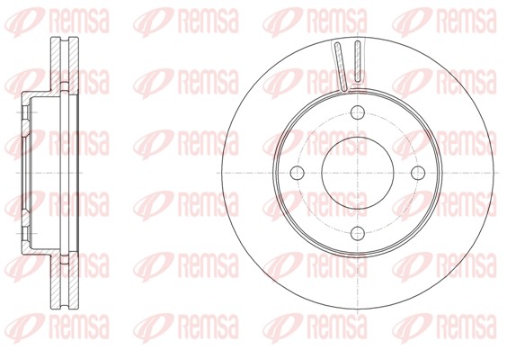 Brake Disc - 61532.10 REMSA
