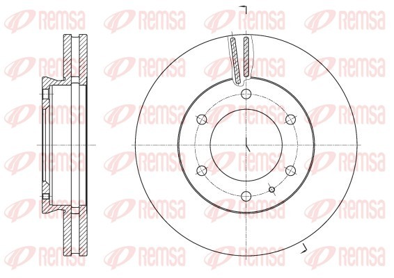 Brake Disc - 62526.10 REMSA