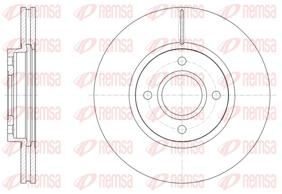 Brake Disc - 61502.10 REMSA