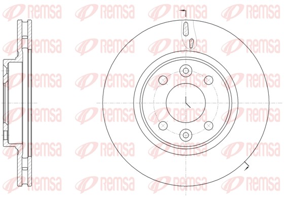 Brake Disc - 61535.10 REMSA