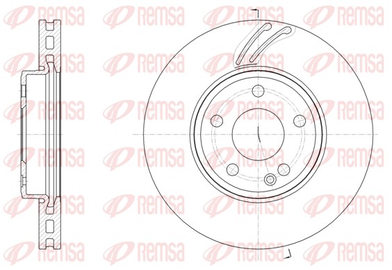 Brake Disc - 61527.10 REMSA