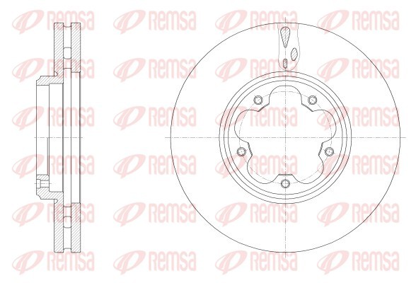 Brake Disc - 62547.10 REMSA