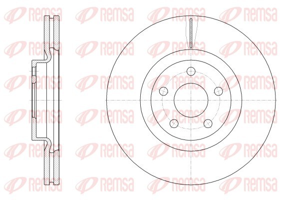 Brake Disc - 62548.10 REMSA
