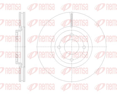 Brake Disc - 62531.10 REMSA