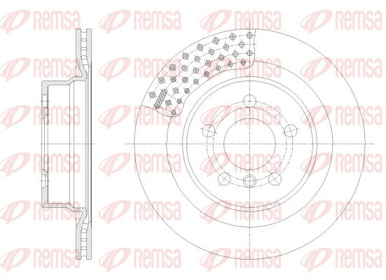 Brake Disc - 62551.10 REMSA