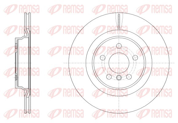 Brake Disc - 62553.10 REMSA