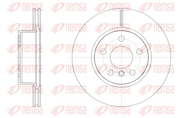Brake Disc - 62554.10 REMSA