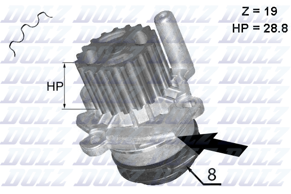 Water Pump - A224 DOLZ