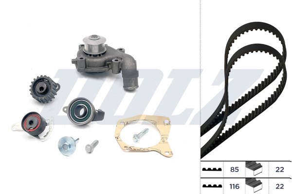 Water Pump & Timing Belt Set - KD029 DOLZ