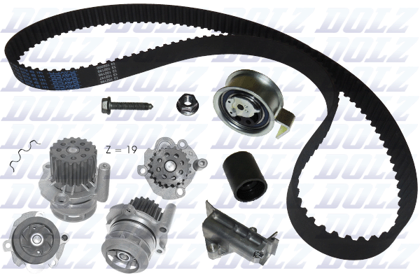 Water Pump & Timing Belt Set - KD037 DOLZ