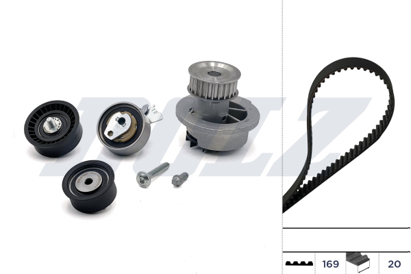 Water Pump & Timing Belt Set - KD065 DOLZ