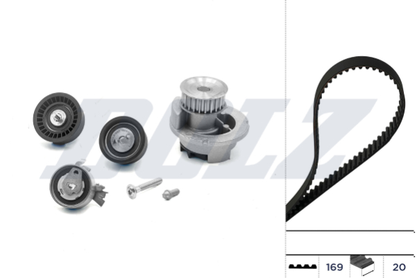 Water Pump & Timing Belt Set - KD075 DOLZ