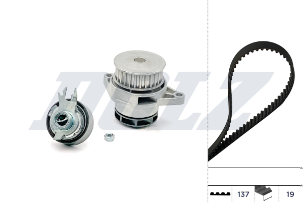 Water Pump & Timing Belt Set - KD078 DOLZ