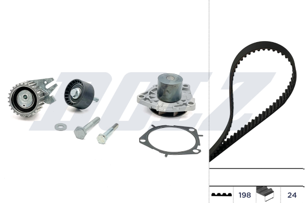 Water Pump & Timing Belt Set - KD084 DOLZ
