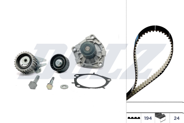 Water Pump & Timing Belt Set - KD109 DOLZ