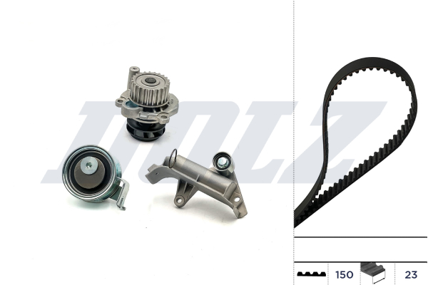 Wasserpumpe + Zahnriemensatz - KD110 DOLZ