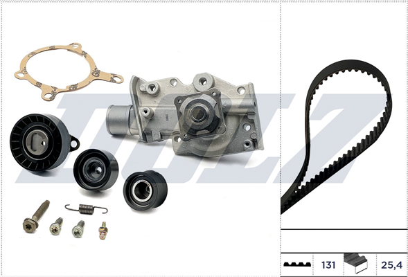 Water Pump & Timing Belt Set - KD125 DOLZ