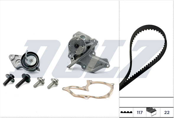 Water Pump & Timing Belt Set - KD127 DOLZ