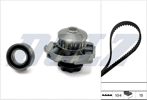 Water Pump & Timing Belt Set - KD129 DOLZ