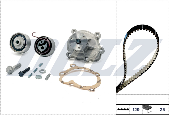 Water Pump & Timing Belt Set - KD142 DOLZ