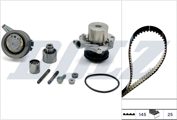 Water Pump & Timing Belt Set - KD153 DOLZ