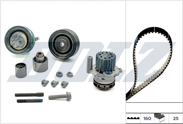 Water Pump & Timing Belt Set - KD156 DOLZ