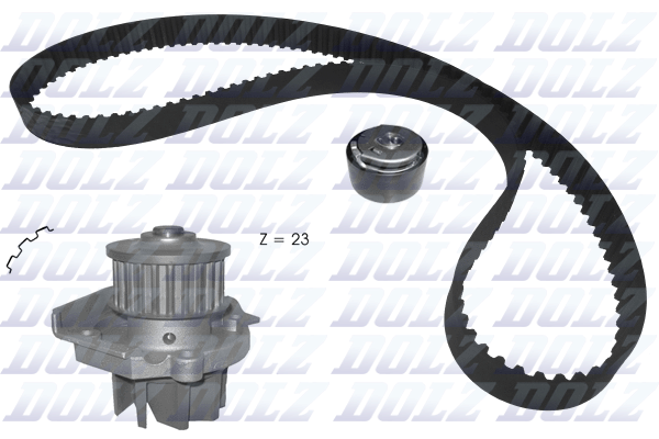 Water Pump & Timing Belt Set - KD161 DOLZ