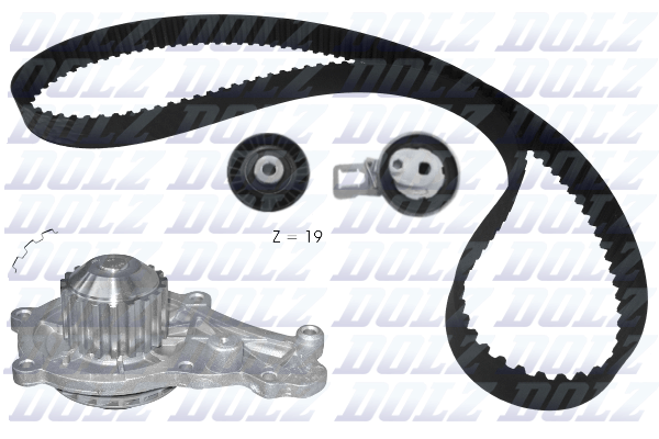 Водяной насос + комплект зубчатого ремня - KD169 DOLZ