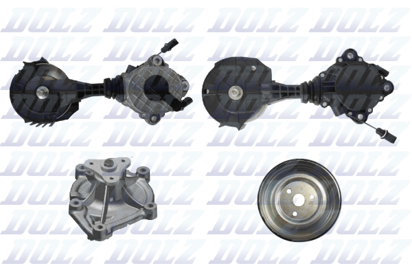 Water Pump + V-Ribbed Belt Set - KD174T DOLZ