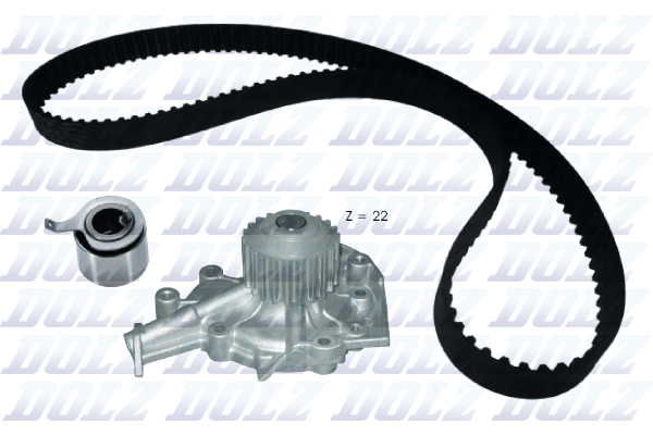 Water Pump & Timing Belt Set - KD187 DOLZ