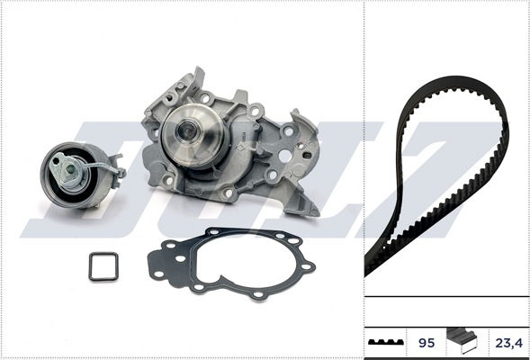 Water Pump & Timing Belt Set - KD229 DOLZ