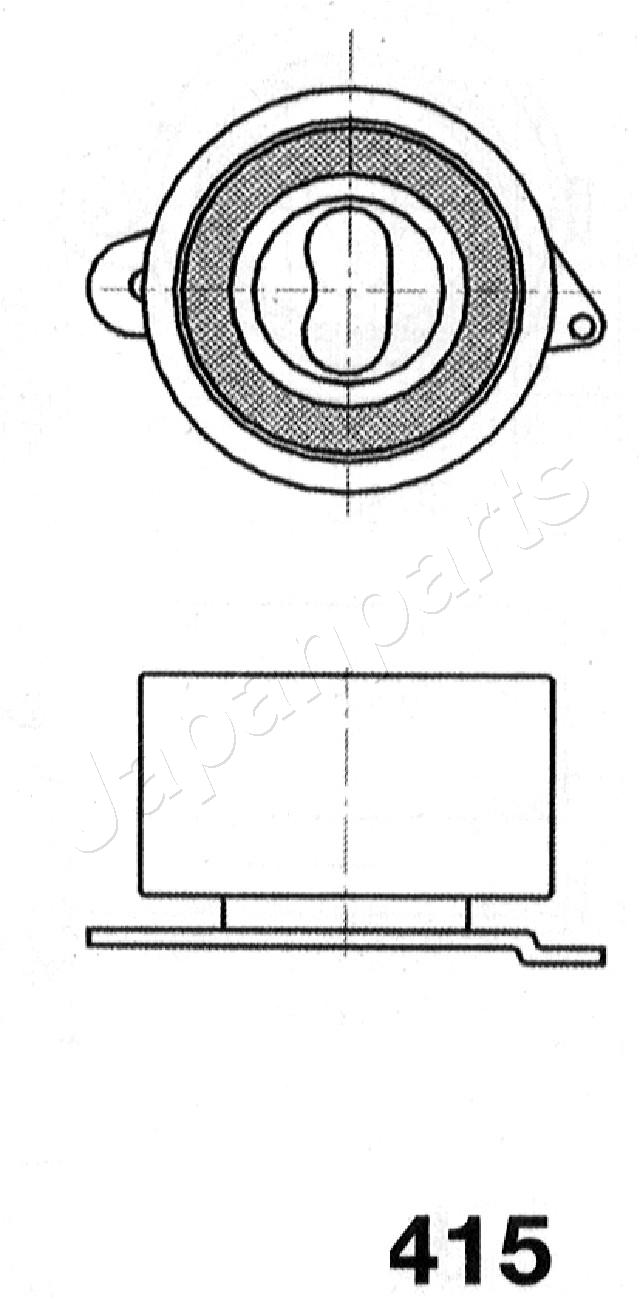Tensioner, timing belt - BE-415 JAPANPARTS