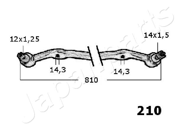 Tie Rod - CR-210 JAPANPARTS