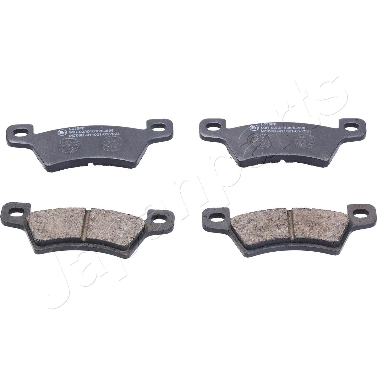 Brake Pad Set, disc brake - PP-MC08 JAPANPARTS
