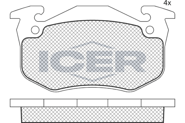 Brake Pad Set, disc brake - 180723-204 ICER