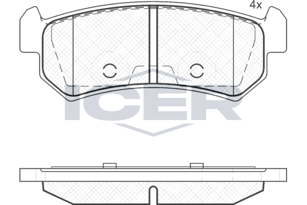 Brake Pad Set, disc brake - 181727 ICER