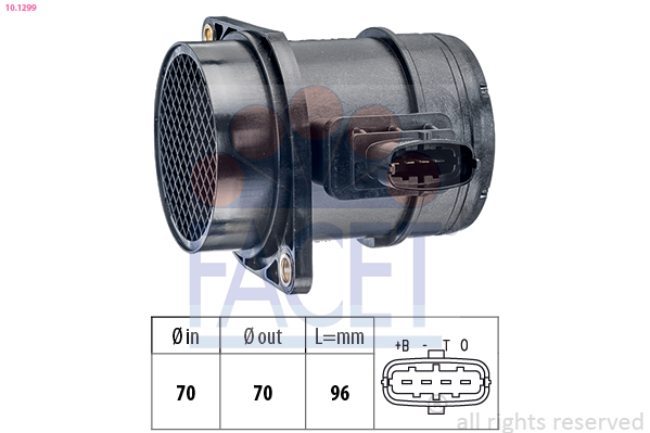 Air Mass Sensor - 10.1299 FACET