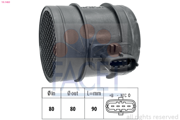 Air Mass Sensor - 10.1483 FACET