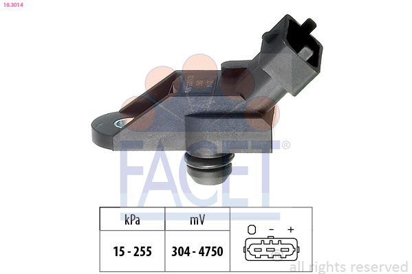 Air Pressure Sensor, height adaptation - 10.3014 FACET